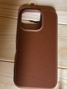 Brown Leather Phone Case -Magnetic, MagSafe Compatible: iPhone 16 Pro NEW